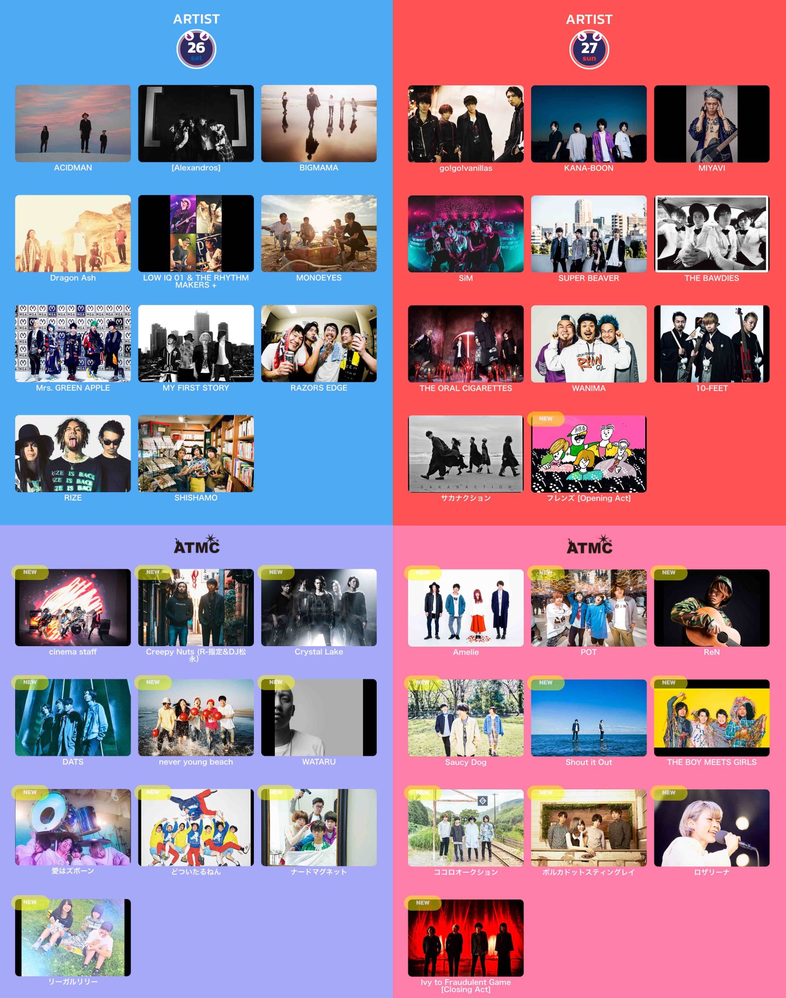 RUSH BALL 2017出演決定&オフィシャル3次先行開始